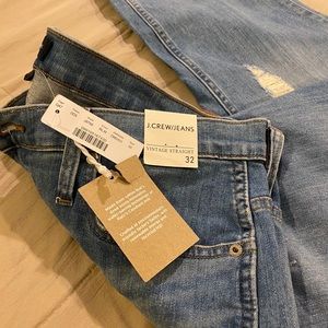 J crew vintage straight jeans. Style # j9758